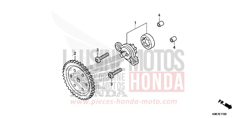 OIL PUMP for PCX 125 MAT CARBONIUM GRAY METALLIC (NHB52) from 2019